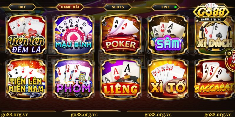 Game Go88 - Địa chỉ cá cược uy tín số 1 thị trường năm 2025 2 Cổng game Go88 sở hữu kho game bài đổi thưởng đa dạng, thú vị